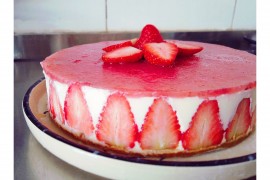 草莓慕斯蛋糕（8寸）的做法步骤图