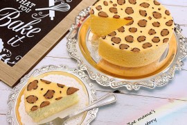 6寸 原味彩绘戚风蛋糕简单步骤却能烤出颜值超高的豹纹戚风蛋糕的做法步骤图