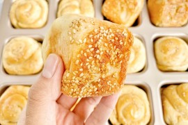 脆底蜂蜜小面包的做法步骤图，怎么做好吃