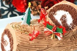 创意圣诞树桩蛋糕的烘焙制作方法