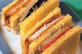 印度咖哩鱼排三明治的做法