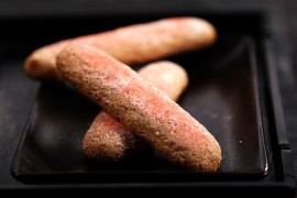 草莓长条酥饼的做法 自制草莓粉酥脆酸甜