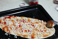薄饼脆皮火腿pizza的做法 步骤7