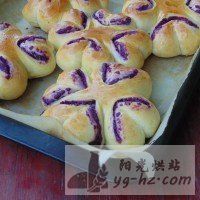 紫薯爱心面包的做法图解10