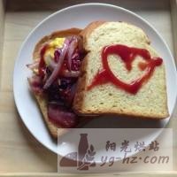 爱心三明治的做法图解5
