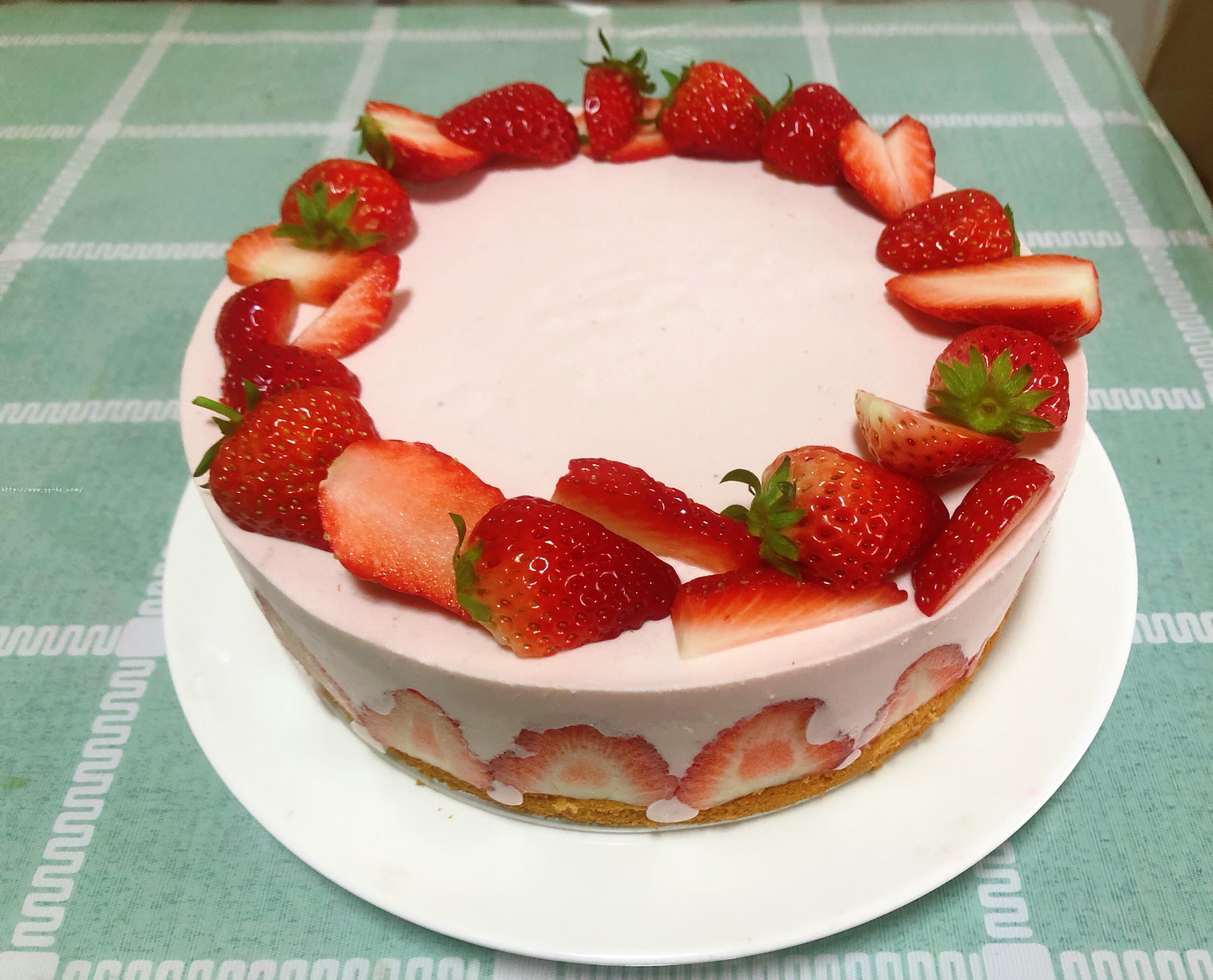 草莓慕斯蛋糕的做法 步骤14