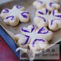 紫薯爱心面包的做法图解9
