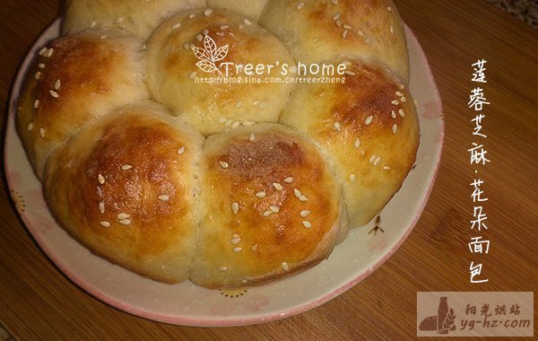 不含黄油的6寸莲蓉花型面包（处理中秋月饼的好方法）的做法