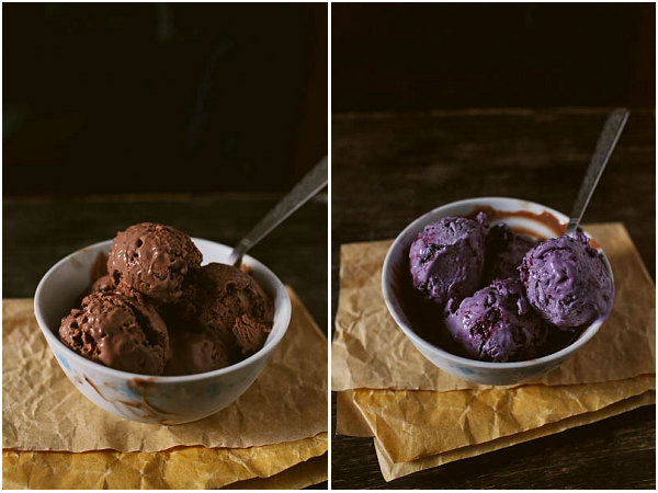 巧克力冰淇淋的做法_蓝莓冰淇淋怎么做【鲁不猴】